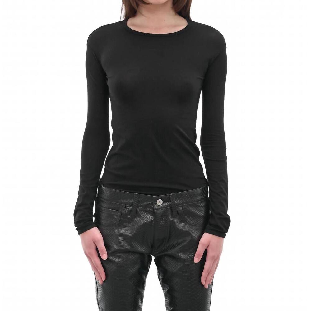 NEW JUNYA WATANABE nylon long sleeve shirt in black